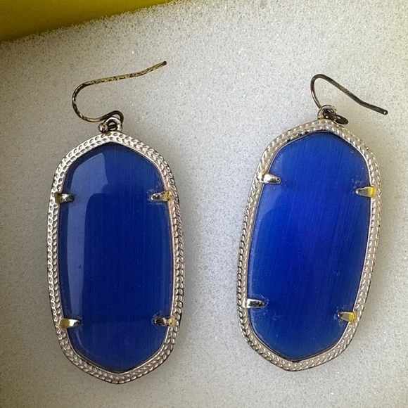 Kendra Scott Cobalt Blue Drop Earrings - Picture 2 of 2